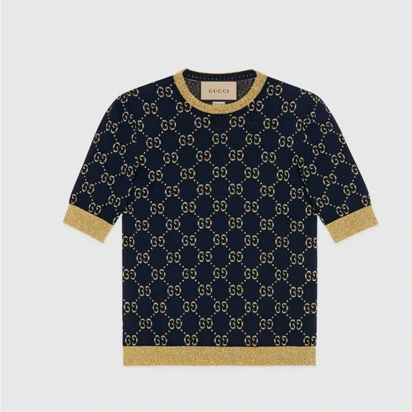 Gucci GG Cotton Lame Top